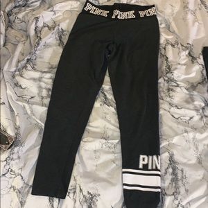 Pink leggings dark gray